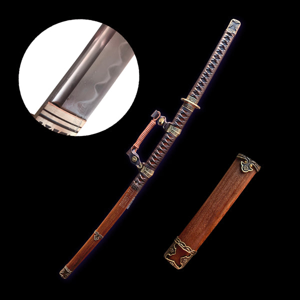Handmade Full Tang 1045 Tempered Steel Japanese Tachi Sword XV