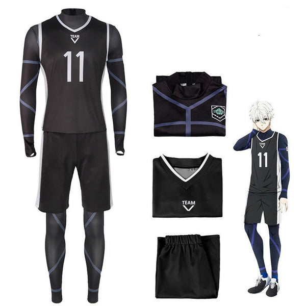 Blue Lock Seishiro Nagi Jumpsuit Costume Jersey Set