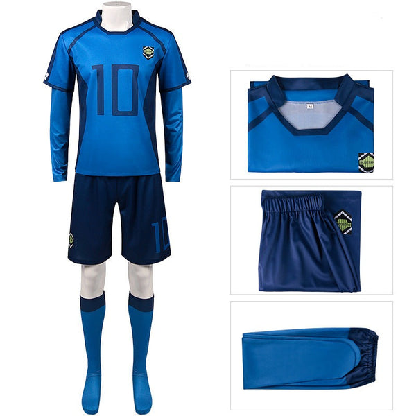 Blue Lock Itoshi Rin Jumpsuit Jersey Costume Set