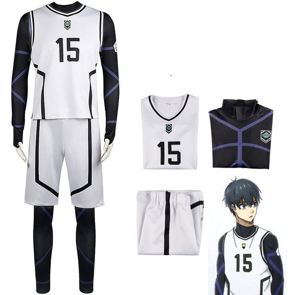 Blue Lock Isagi Yoichi Jumpsuit Jersey Costume Set