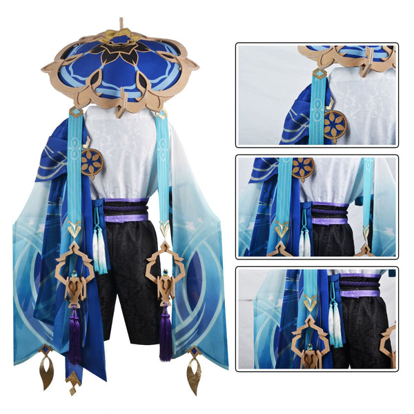 Genshin Impact Wanderer Cosplay Costume Set