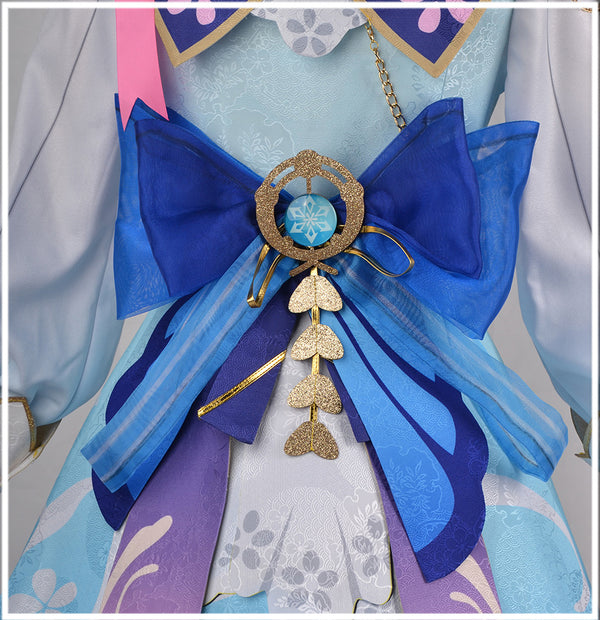 Genshin Impact Kamisato Ayaka Springbloom Missive Costume Set