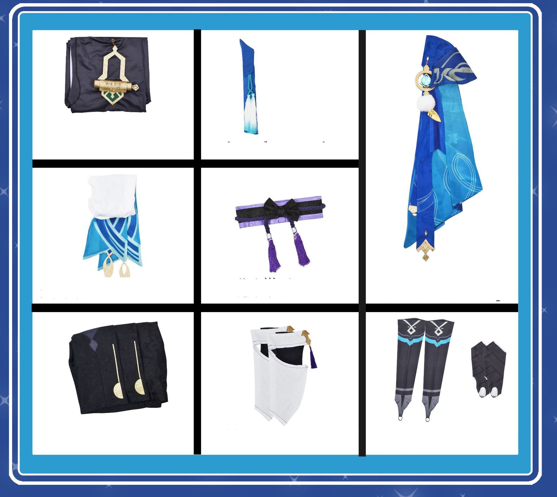 Genshin Impact Wanderer Cosplay Costume Set