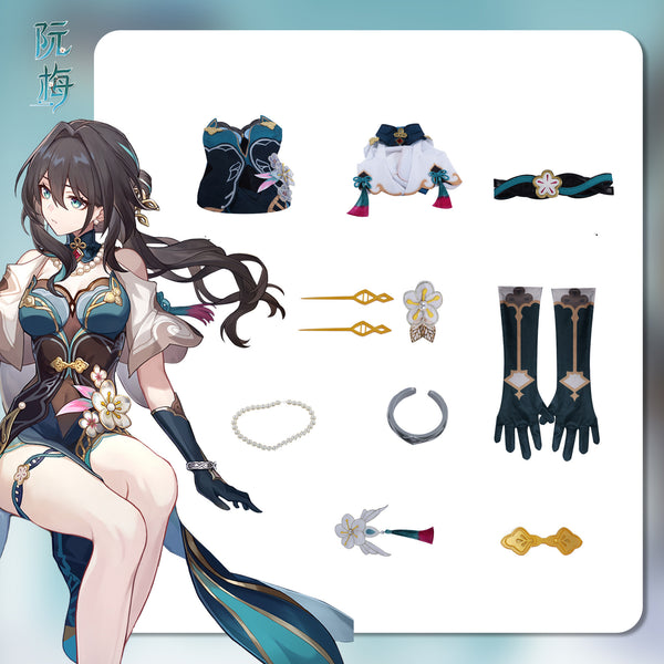 Honkai: Star Rail Nguyen Mai Ruan Mei Cosplay Costume Set