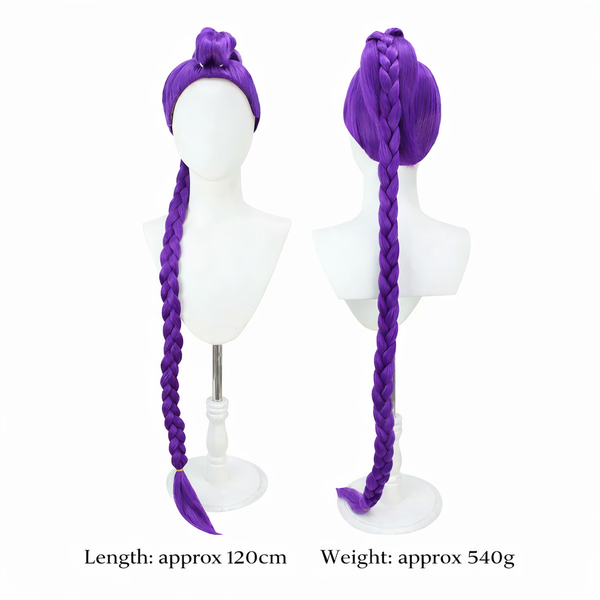 kpop demon rumi purple wig