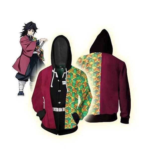 Demon Slayer Giyuu Kimono Jacket Hoodie