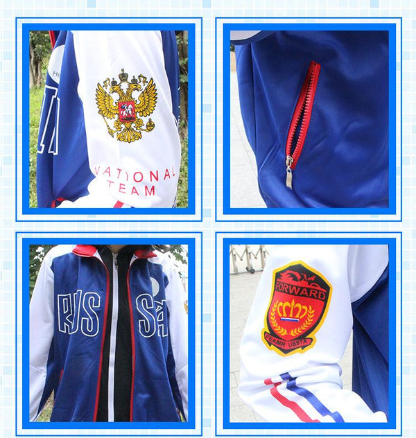 Yuri On Ice Assorted Teams Cosplay Costume Hooded Jacket