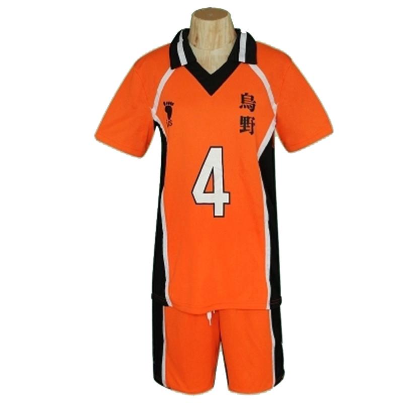 Haikyuu Uniform Karasuno Cosplay Costume T-Shirts and Shorts