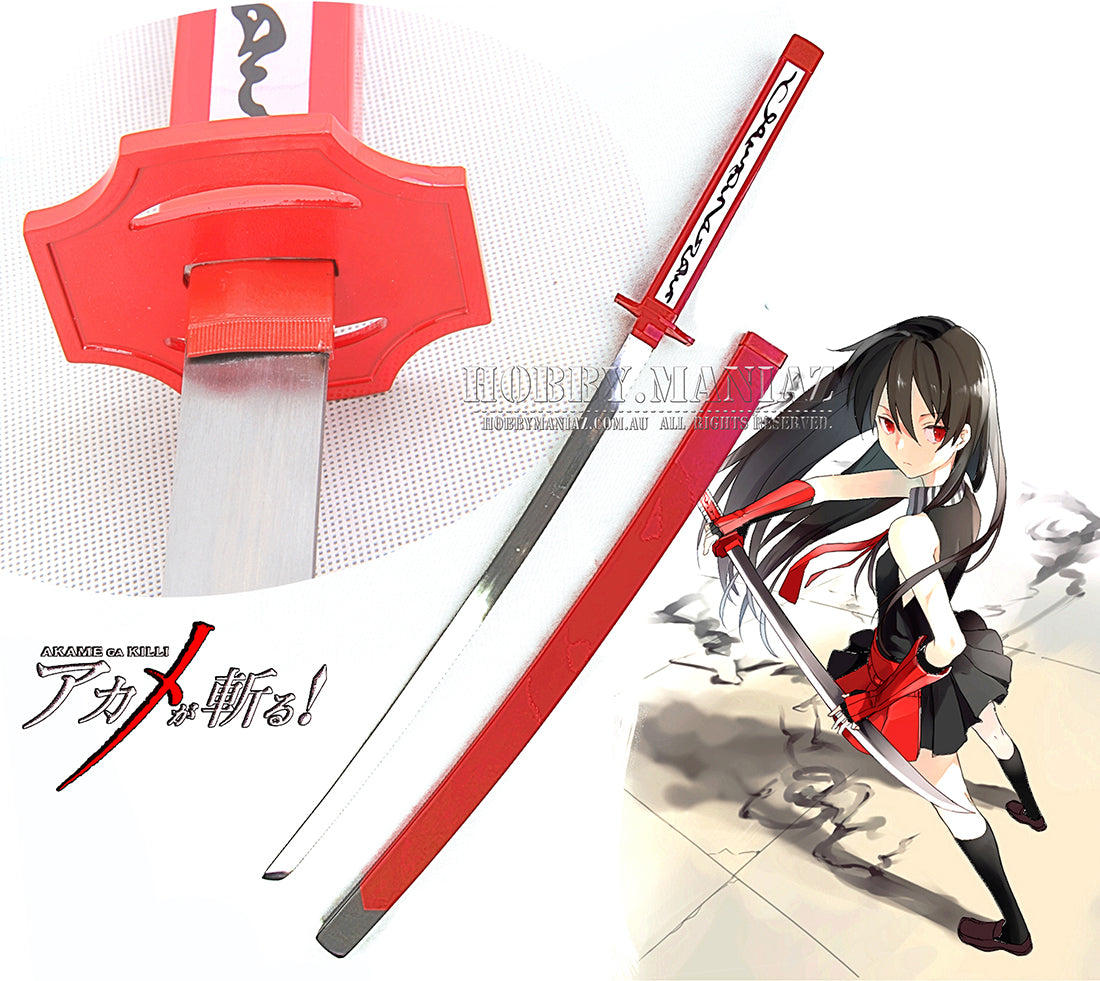 Akame Ga Kill Teigu Murasame Red Cursed Katana Sword