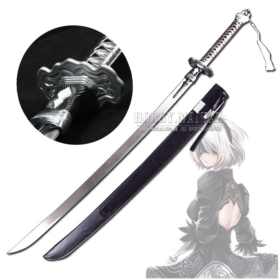 Nier Automata Cosplay 2B Silver Platinum Sword Hobby Maniaz nier-automata-cosplay-2b-silver-platinum-sword-hobby-maniaz