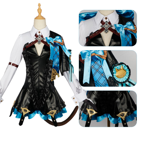 Genshin Impact Lynette Cosplay Costume Set