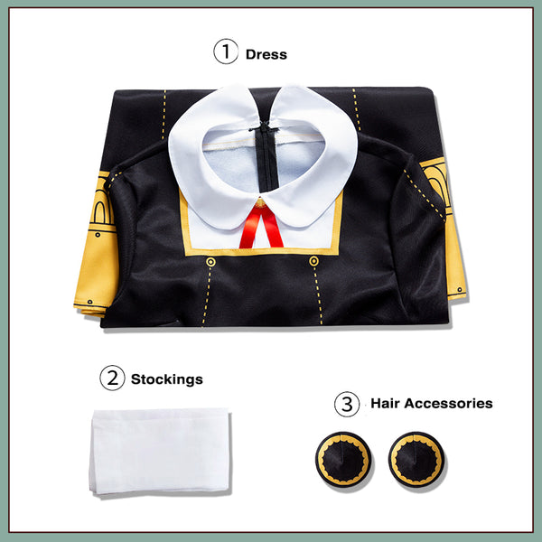Spy x Family Anya Forger Cosplay Costume Set