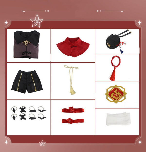 Genshin Impact Hutao Cosplay Costume Set
