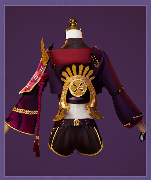 Genshin Impact Kuki Shinobu Cosplay Costume Set