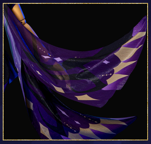 Genshin Impact Keqing Opulent Splendor Costume Dress Set