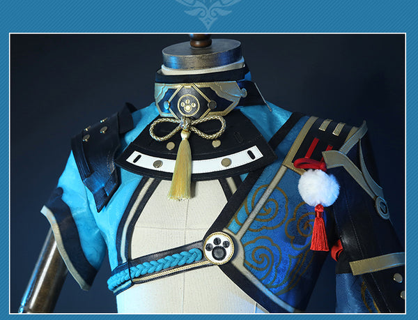 Genshin Impact Gorou Geo Bow Wu Lang Cosplay Costume Set