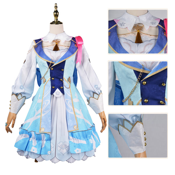 Genshin Impact Kamisato Ayaka Springbloom Missive Costume Set
