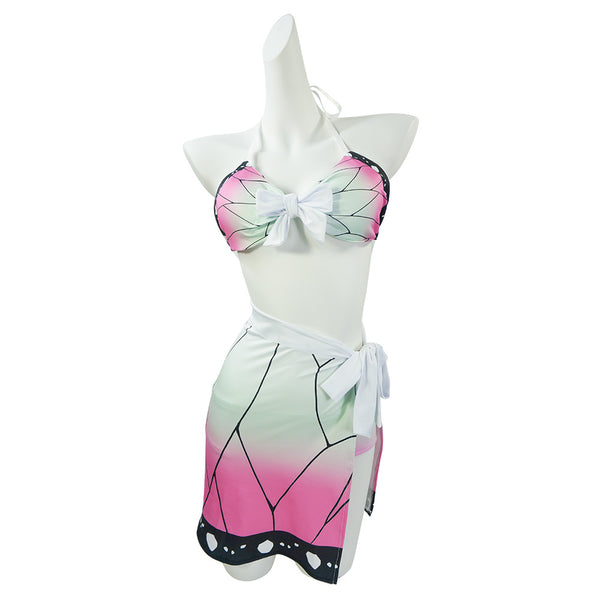 Demon Slayer Tanjiro Nezuko Shinobu High Waist Swimsuit
