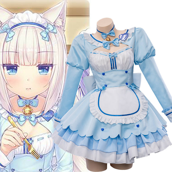 Nekopara Chocola Vanilla Cute Maid Costume Sets
