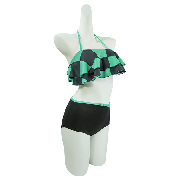 Demon Slayer Tanjiro Nezuko Shinobu High Waist Swimsuit