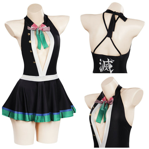 Demon Slayer Tanjiro Nezuko Shinobu High Waist Swimsuit