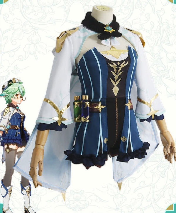 Genshin Impact Sucrose Cosplay Costume Set
