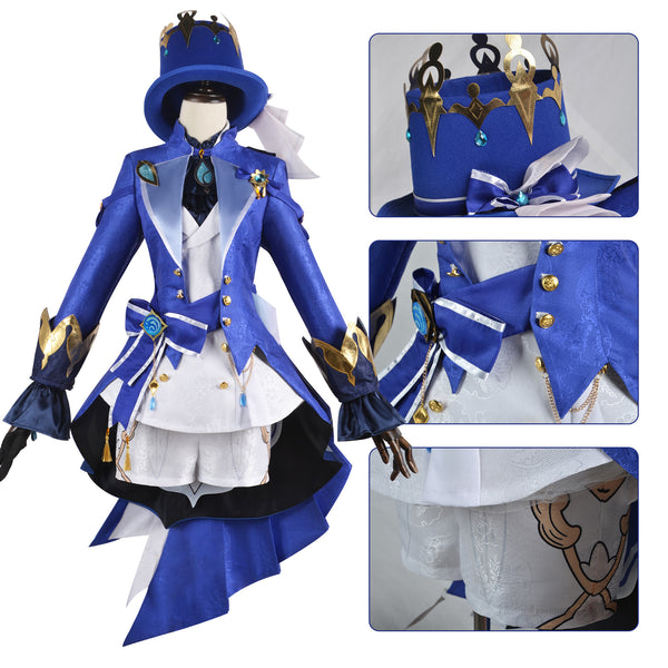 Genshin Impact  Fucalors Lady Furina Cosplay Costume Set