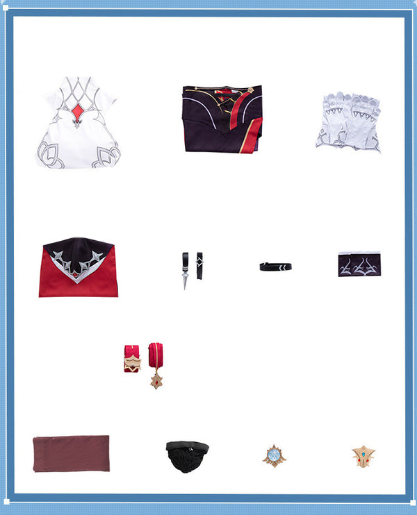 Genshin Impact Rosaria Cosplay Costume Set