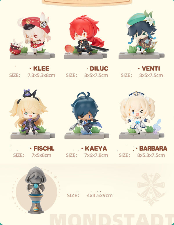 Genshin Impact Official Battlefield Heroes Mondstadt Blind Box