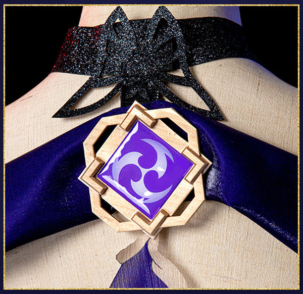 Genshin Impact Keqing Opulent Splendor Costume Dress Set