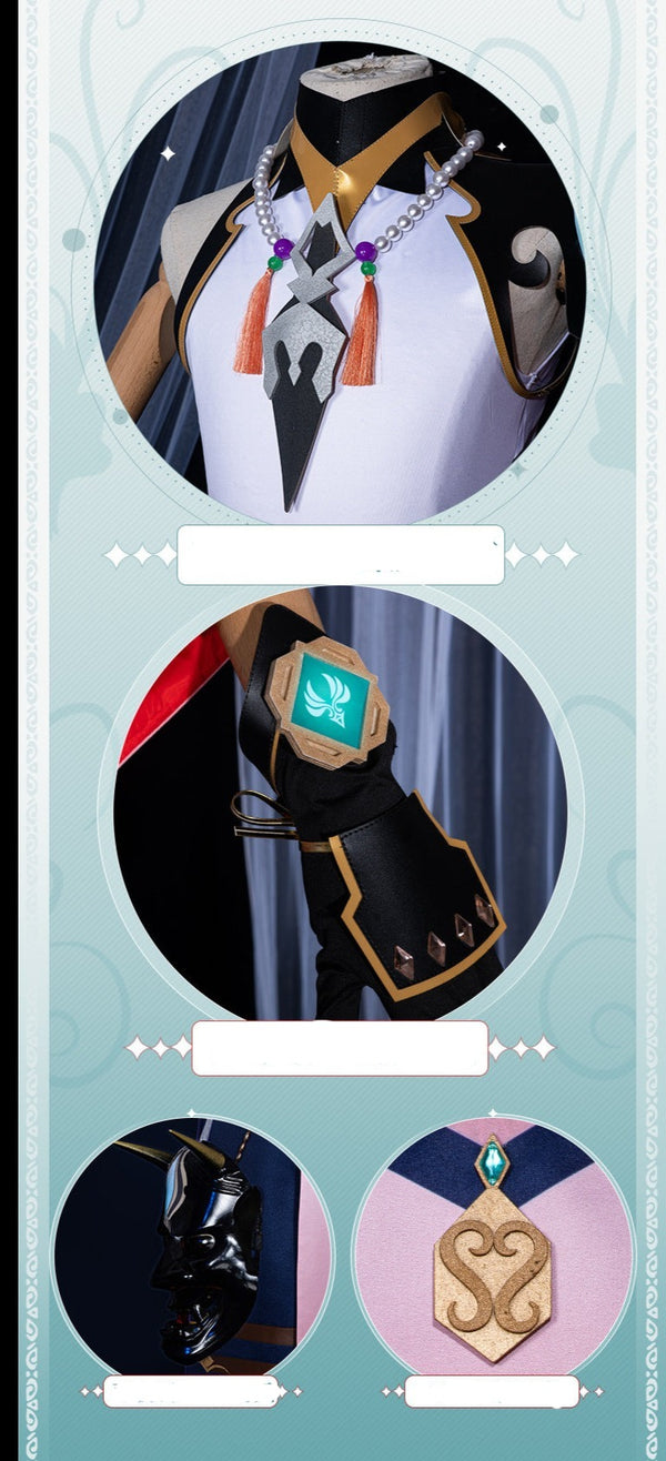 Genshin Impact Demon Xiao Costume & Mask Set