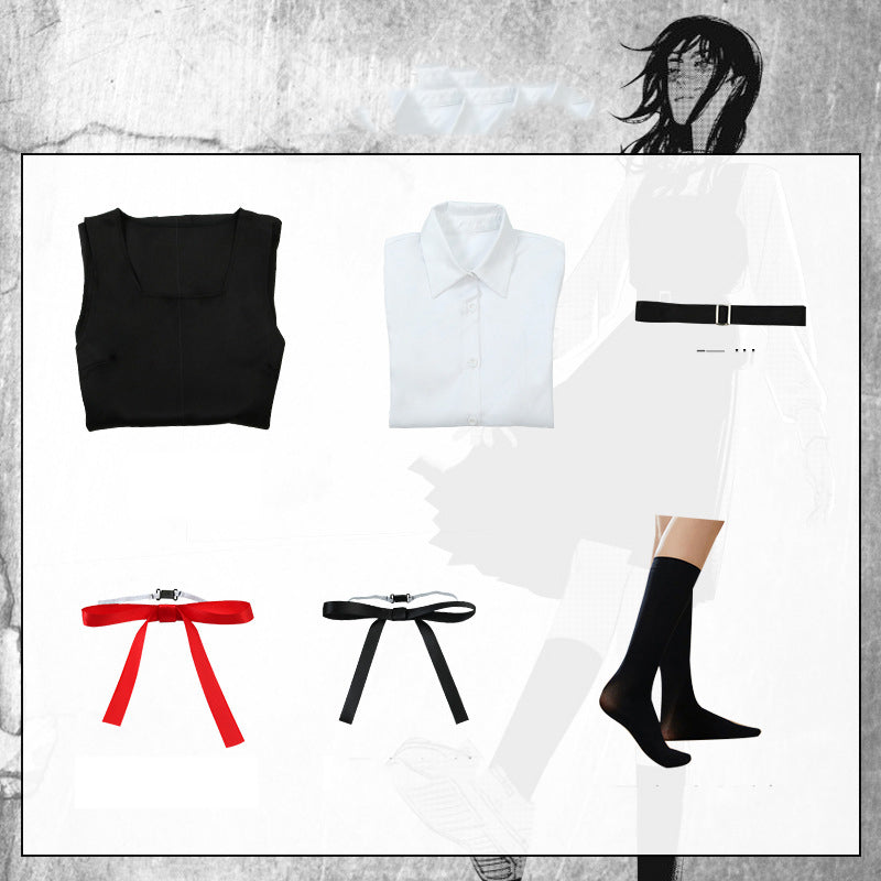 Chainsaw Man Asa Mitaka Cosplay Costume Set