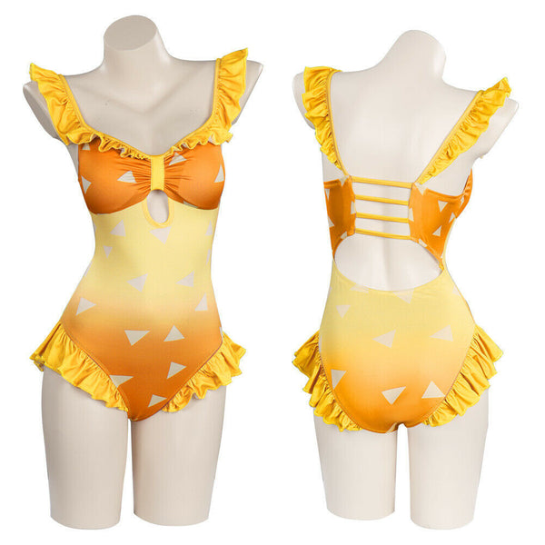 Demon Slayer Tanjiro Nezuko Shinobu High Waist Swimsuit