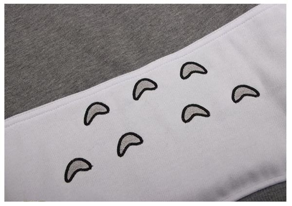 My Neighbor Totoro Hoodie Thickened Fleece Coat Hooded Pullover - Cotton Embroidery Cosplay Costumes