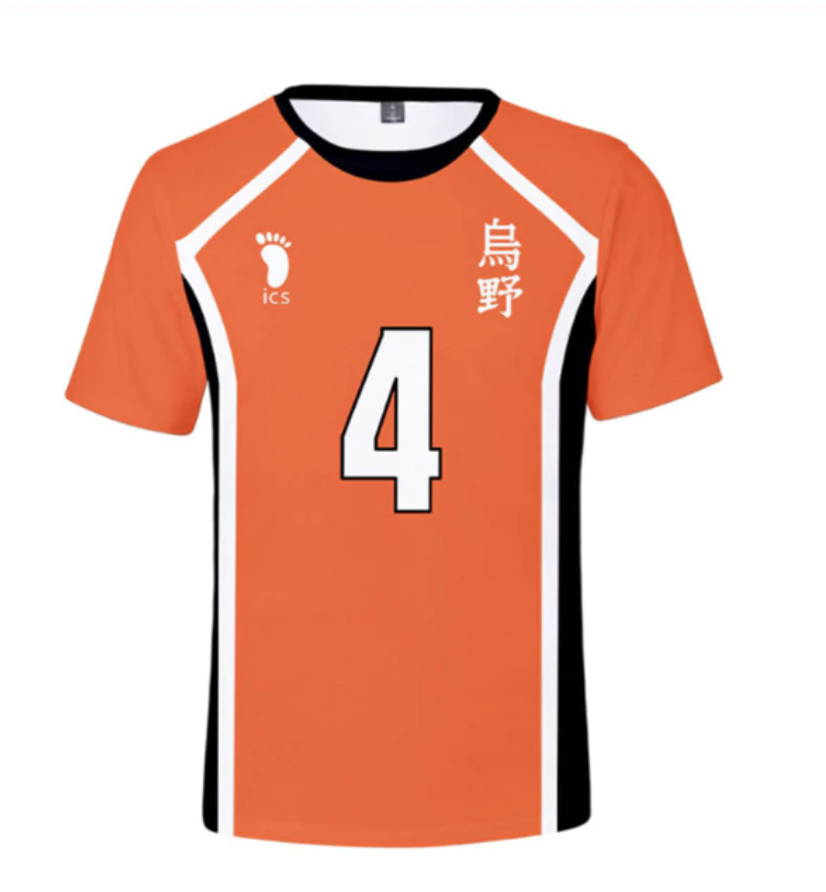 Haikyuu Cosplay T-shirt Karasuno High School Volleyball Jersey