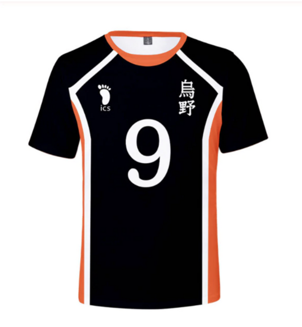 Haikyuu Cosplay T-shirt Karasuno High School Volleyball Jersey