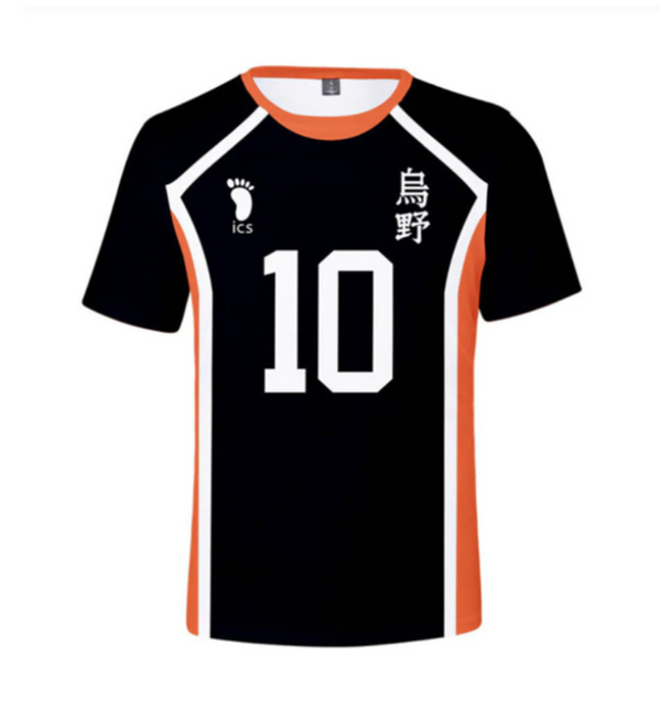 Haikyuu Cosplay T-shirt Karasuno High School Volleyball Jersey
