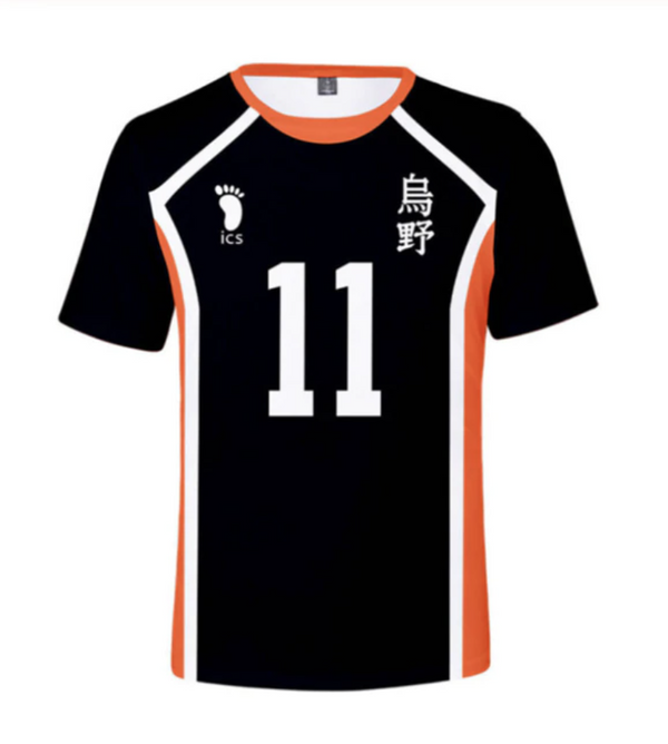 Haikyuu Cosplay T-shirt Karasuno High School Volleyball Jersey