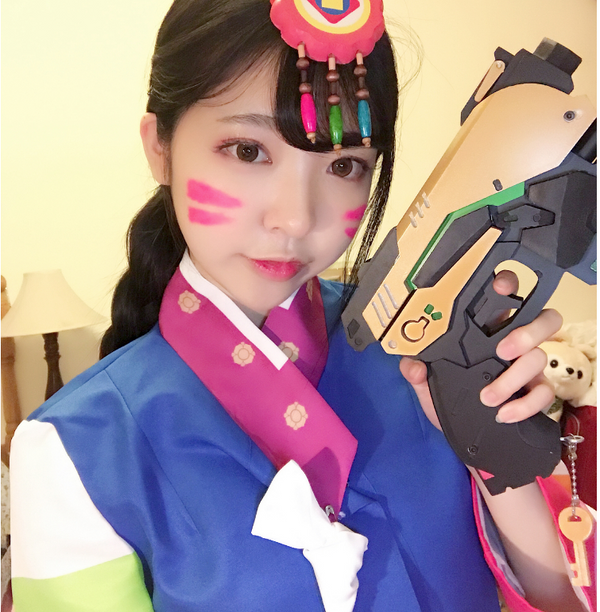 Overwatch D.va Hana Song Korean Traditional Costume Set