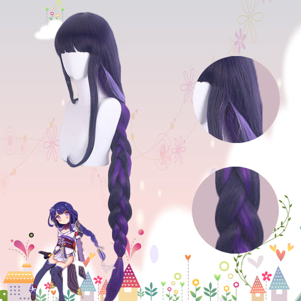 Genshin Impact Raiden Cosplay Wig