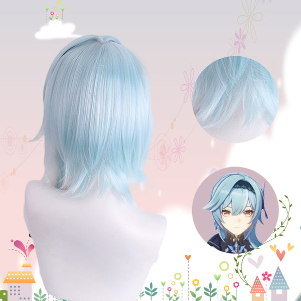 Genshin Impact Eula Cosplay Wig