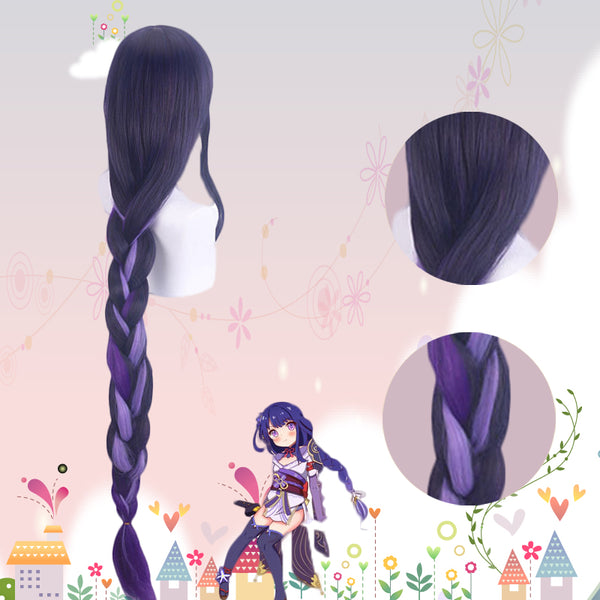 Genshin Impact Raiden Cosplay Wig