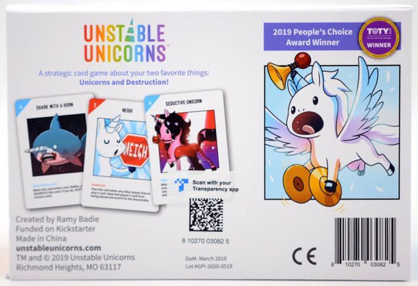 Unstable Unicorns Base Game- Card Game