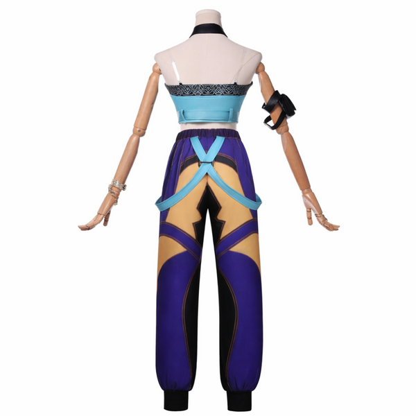 Kpop Demon Zoey blue costume components