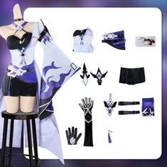 Honkai: Star Rail Acheron Cosplay Costume Set - Blue | Hobby Maniaz