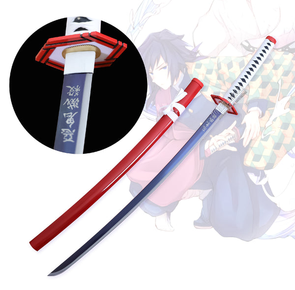 Handmade Demon Slayer Giyuu Tomioka Nichirin Sword - Red