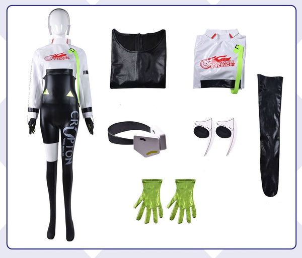 Vocaloid Hatsune Miku Racing Biker Costume Set