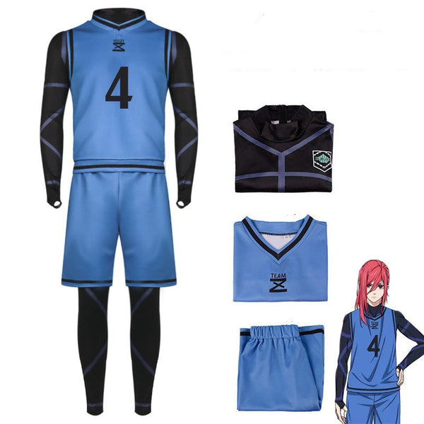 Blue Lock Hyoma Chigiri Jumpsuit Jersey Costume Set