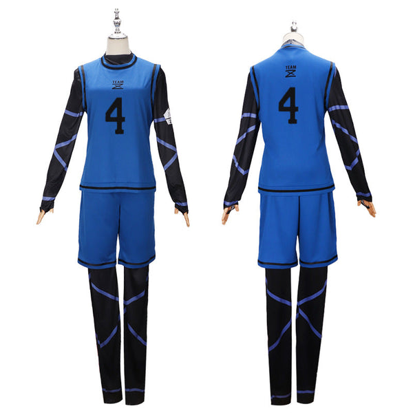 Blue Lock Hyoma Chigiri Jumpsuit Jersey Costume Set