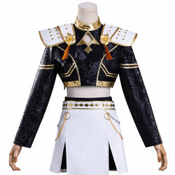 KPOP Demon Hunter Zoey Cosplay Golden Costume & Wig